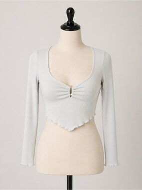 Steele Harley Top in Dusted Sage Women’s Small Y2K Cotton New